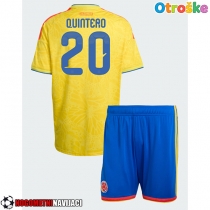 Otroške Nogometnih dresov Kolumbija Juan Fernando Quintero #20 Domači SP 2026 Kratki rokavi (+ hlače)